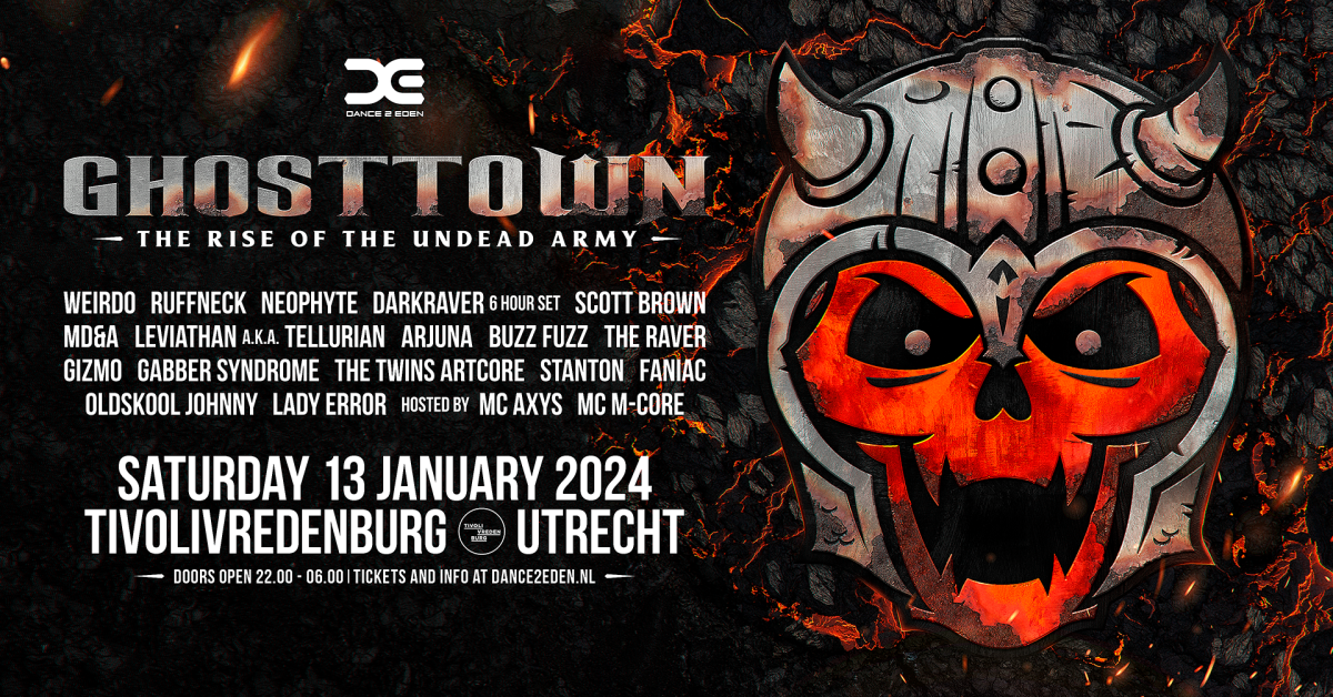 Line-up release Ghosttown – The Rise Of The Undead Army